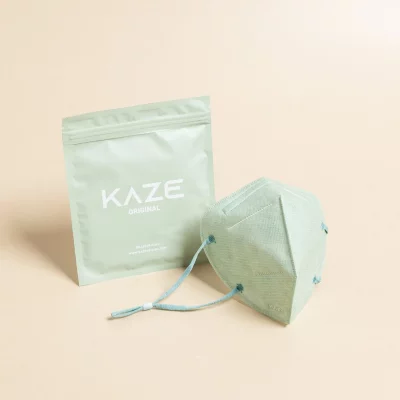 KAZE - FFP2 Maske - Light Sage - 3-dimensional respirator mask