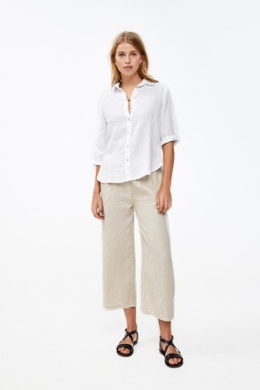 by-bar ines linen pant - sand - by-bar amsterdam