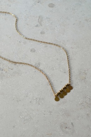 by-bar amsterdam - stella necklace - gold - Kettenlänge 26 cm