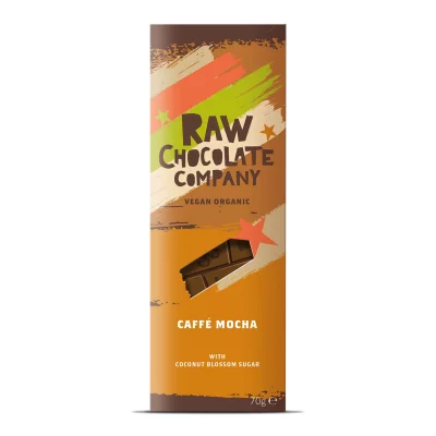 THE RAW CHOCOLATE COMPANY - Caffé Mokka Schokoriegel - vegan biologisch und zuckerarm
