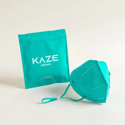 KAZE - FFP2 Maske - Dark Mint - 3-dimensional respirator mask