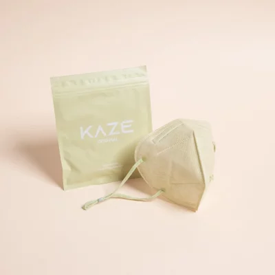 KAZE - FFP2 Maske - Light Lime - 3-dimensional respirator mask