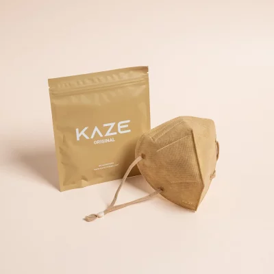 KAZE - FFP2 Maske - Caramel - 3-dimensional respirator mask