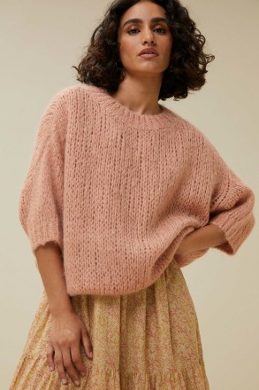 by-bar amsterdam - momo pullover - old rose - mohair-wool-mischqualität