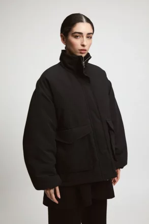 RITA ROW - Hardin Puffer Jacket - Black - Ethically Made in Portugal