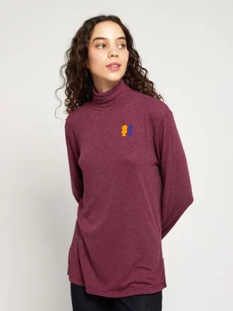 Bobo Choses - RIBBED TURTLE NECK LONG T-SHIRT - Made in Spain