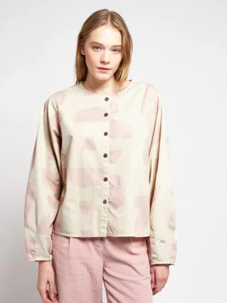 Bobo Choses - MIXED MOLDS ALL OVER PUFF SLEEVE SHIRT - Made in Spain