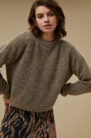 by-bar amsterdam - lana eco pullover - brown - by-bar amsterdam