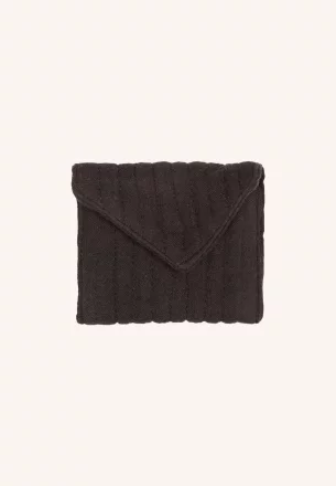 by-bar amsterdam - sammie stepped wallet - jet-black - 100 cotton