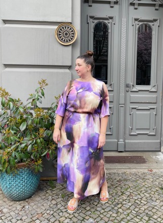 MIO ANIMO - COCOU DRESS Purple Sky - N E W Fair made in Berlin