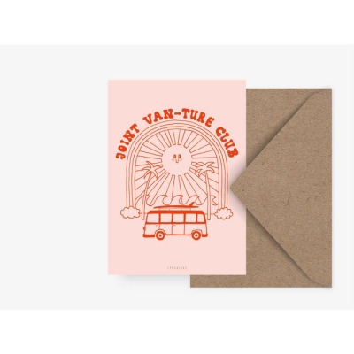 typealive - Postkarte - Joint Vanture Club - Offsetdruck auf Naturpapier
