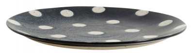 NORDAL - GRAINY dot plate S sand/dark blue - NORDAL DENMARK