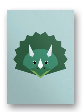 Postkarte Dinosaurier - von FräuleinEA