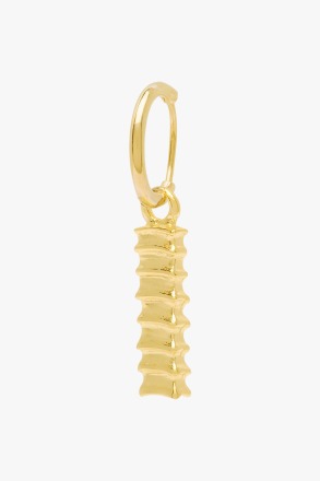 wildthings collectables - Seahorse skin earring gold plated - produced locally and sustainably
