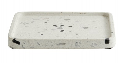 NORDAL - Terrazzo tray beige large chips square - NORDAL DENMARK