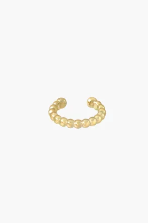 wildthings collectables - Bubble ear cuff gold plated - produced locally and sustainably