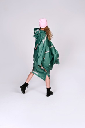 Rainkiss - Rain Poncho - Stray Pixel - Certified 100 Recycled Polyester
