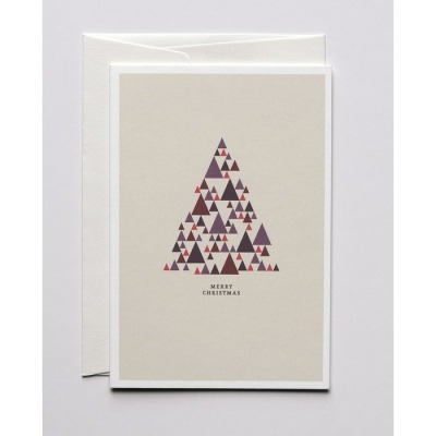Haferkorn &amp; Sauerbrey - Weihnachtskarte Christmas Triangles - umweltfreundliches Feinstpapier