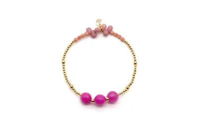 Schmuckstück - Fine Jewelry Drops - 3P Hot Pink - Armband