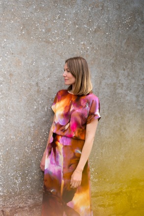 MIO ANIMO - AENN DRESS Bright Sunset - PRE-ORDER - The Better Days Collection Fair made in Berlin
