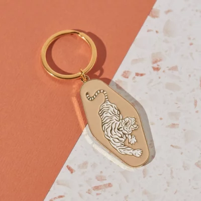Cai&Jo - Tiger Emaille Schlüsselanhänger - Hergestellt aus weicher Emaille