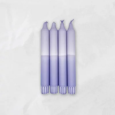 MINGMING - DIP DYE DESIGN KERZEN Shades of Lavender - 100 nachwachsender Rohstoff