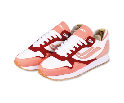 Genesis - G-Iduna Eco - Microfibre PET - Orange /White /Rose - eco-friendly Sneaker
