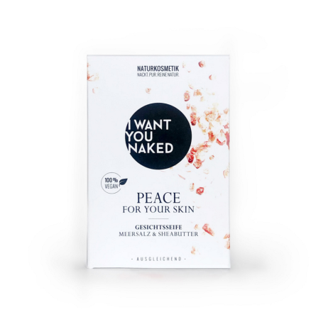 PEACE FOR YOUR SKIN Gesichtsseife Meersalz & Sheabutter 100g - I WANT YOU NAKED