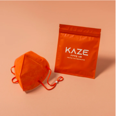 KAZE - FFP2 Maske - Citrus Orange - 3-dimensional respirator mask