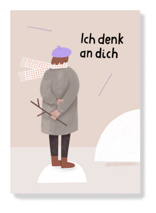 AnnaKatharinaJansen - Postkarte - Ich Denk An Dich - Weihnachtskarte