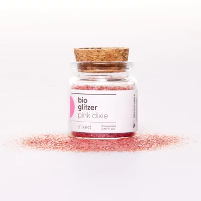 BIRKENSPANNER - Bioglitzer Pink Dixie - 10g - 100 plastikfrei & biologisch abbaubar