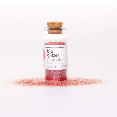 BIRKENSPANNER - Bioglitzer Pink Dixie - 5g - 100 plastikfrei & biologisch abbaubar