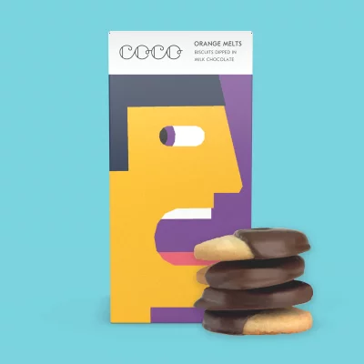COCO Chocolatier - Orange Melt Biscuits - Vegan & Palm Oil Free