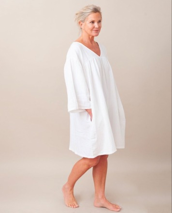 BEAUMONT ORGANIC - Dylla Organic Cotton Dress In Off White - 100 Organic Cotton