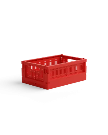 made crate mini - bright red - Klappbox 24 x 17 x 9,5 cm