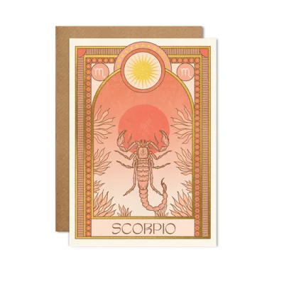 Cai&Jo - Skorpion-Zodiak-Karte - Klappkarte