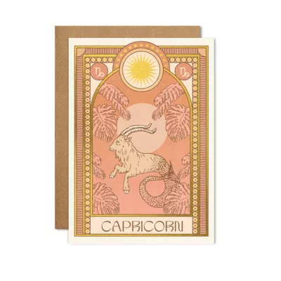 Cai&Jo - Steinbock-Zodiak-Karte - Klappkarte