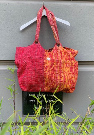 Solid - Tasche aus Sari - Red flame - Werte: Umweltfreundlich Handgemacht Bio