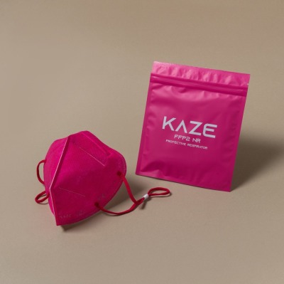 KAZE - FFP2 Maske - Fuchsia Bald wieder verfügbar - 3-dimensional respirator mask