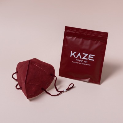 KAZE - FFP2 Maske - Maroon - 3-dimensional respirator mask