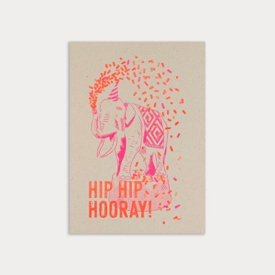 HungryPaper - Postkarte - Hip Hip Hooray - 100 Erntereststoffen der Landwirtschaft und 100 grüner