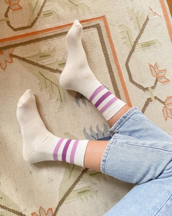JUTELAUNE - THE LILA SOCKS - 100 recycled label and packaging