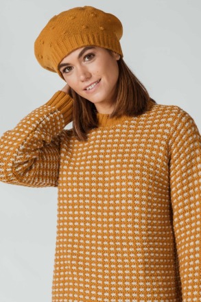 SKFK - ARAYA HAT - beige - Recycled wool cap