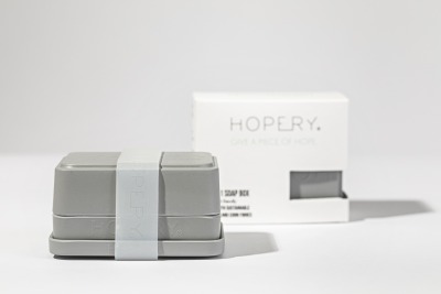 Hopery - 3 in 1 soap box / GREY - GIVE A PIECE OF HOPE