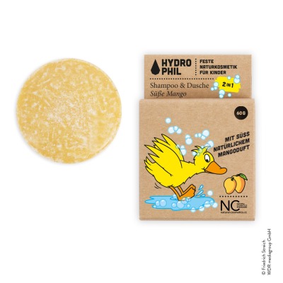 HYDROPHIL - Kinder Shampoo & Dusche Süsse Mango - Ente - biologisch abbaubar
