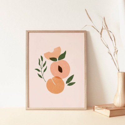 Kunstdruck - Peach A4 - la maison merle