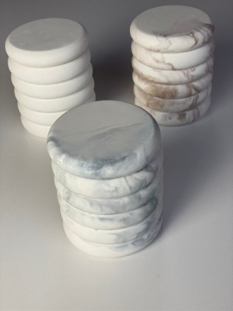 Mykiro - Dose mit Deckel - Mamor Grau - Aus Keramik