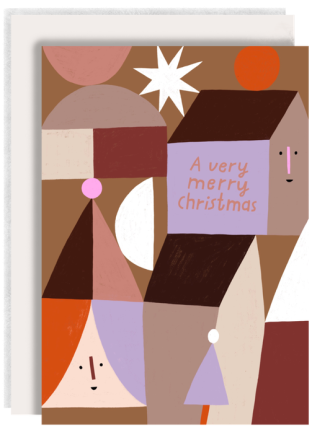 AnnaKatharinaJansen - Klappkarte - Shapes - Weihnachstklappkarte mit Umschlag