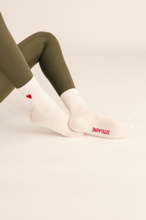JUTELAUNE - THE HEART SOCKS - 100 recycled label and packaging