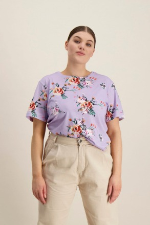 KAIKO - T-Shirt - Lavender Bloom - 100 organic cotton jersey